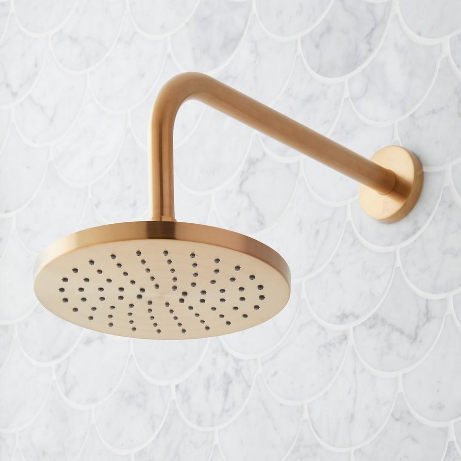 Lexia Thermostatic Shower System with Hand Shower - Brushed Gold, , large image number 4