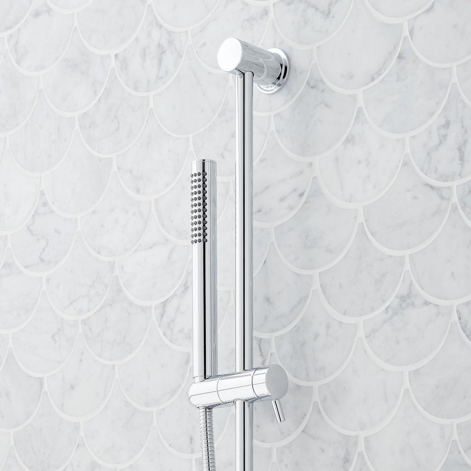 Lexia Thermostatic Shower System with Slide Bar and Hand Shower - Chrome, , large image number 5