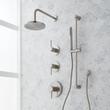 Lexia Thermostatic Shower System with Slide Bar and Hand Shower, , large image number 0