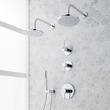 Lexia Thermostatic Shower System with Dual Showerheads and Hand Shower, , large image number 2