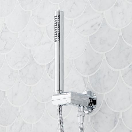 Lexia Thermostatic Shower System with Dual Showerheads and Hand Shower