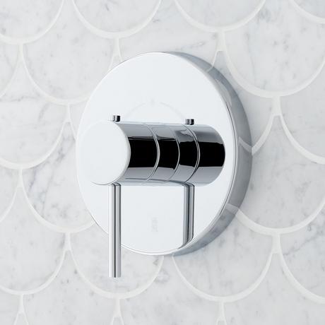 Lexia Thermostatic Shower System with Dual Showerheads and Hand Shower