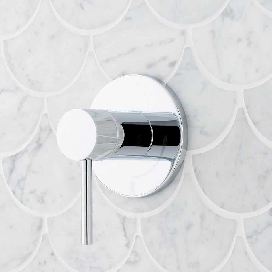 Lexia Thermostatic Shower System with Dual Showerheads and Hand Shower - Chrome, , large image number 2
