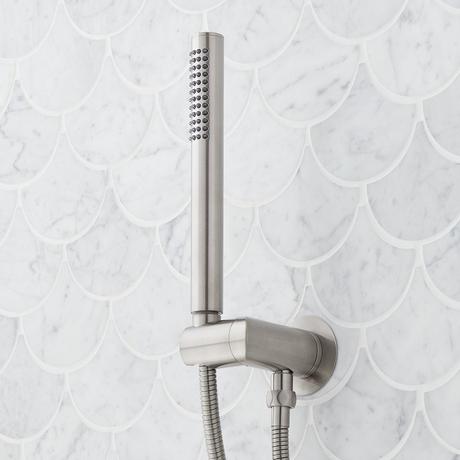 Lexia Thermostatic Shower System with Dual Showerheads and Hand Shower
