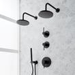 Lexia Thermostatic Shower System with Dual Showerheads and Hand Shower, , large image number 4