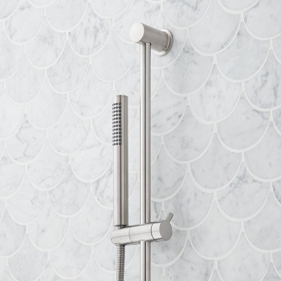 Lexia Thermostatic Shower System with Dual Showerheads, Slide Bar and Hand Shower, , large image number 5
