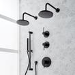 Lexia Thermostatic Shower System with Dual Showerheads, Slide Bar and Hand Shower, , large image number 3
