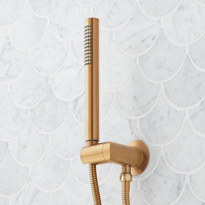 Lexia Thermostatic Hand Shower in Brushed Gold