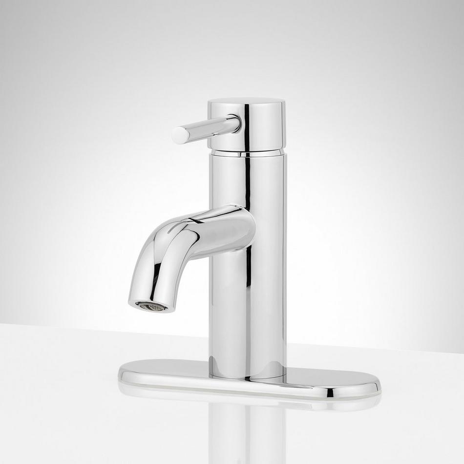 Lexia Single-Hole Bathroom Faucet with Deck Plate, , large image number 4