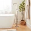 Lexia Freestanding Tub Faucet with Hand Shower and Rough-In Valve - Brushed Nickel, , large image number 0