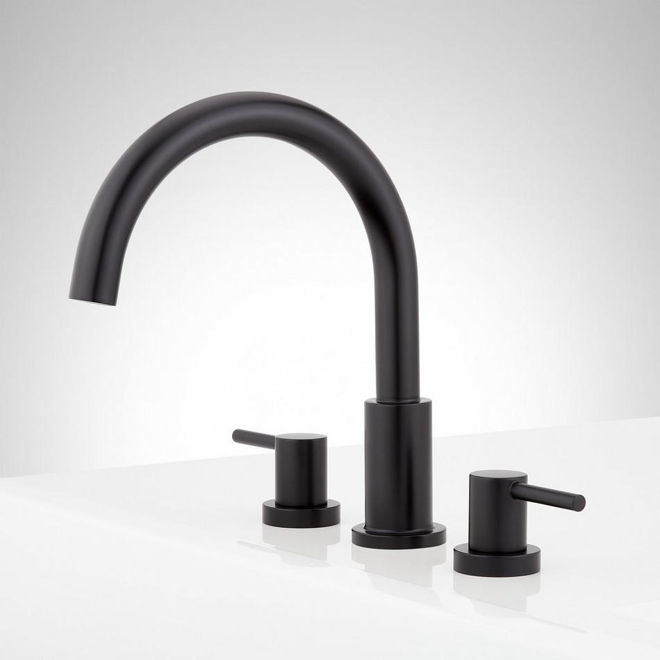 Lexia 3-Hole Roman Tub Faucet and Rough-In Valve - Matte Black, , large image number 1