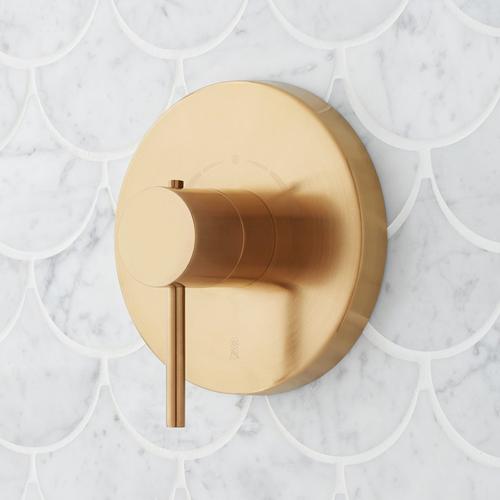 Lexia Thermostatic Shower Valve Trim in Brushed Gold