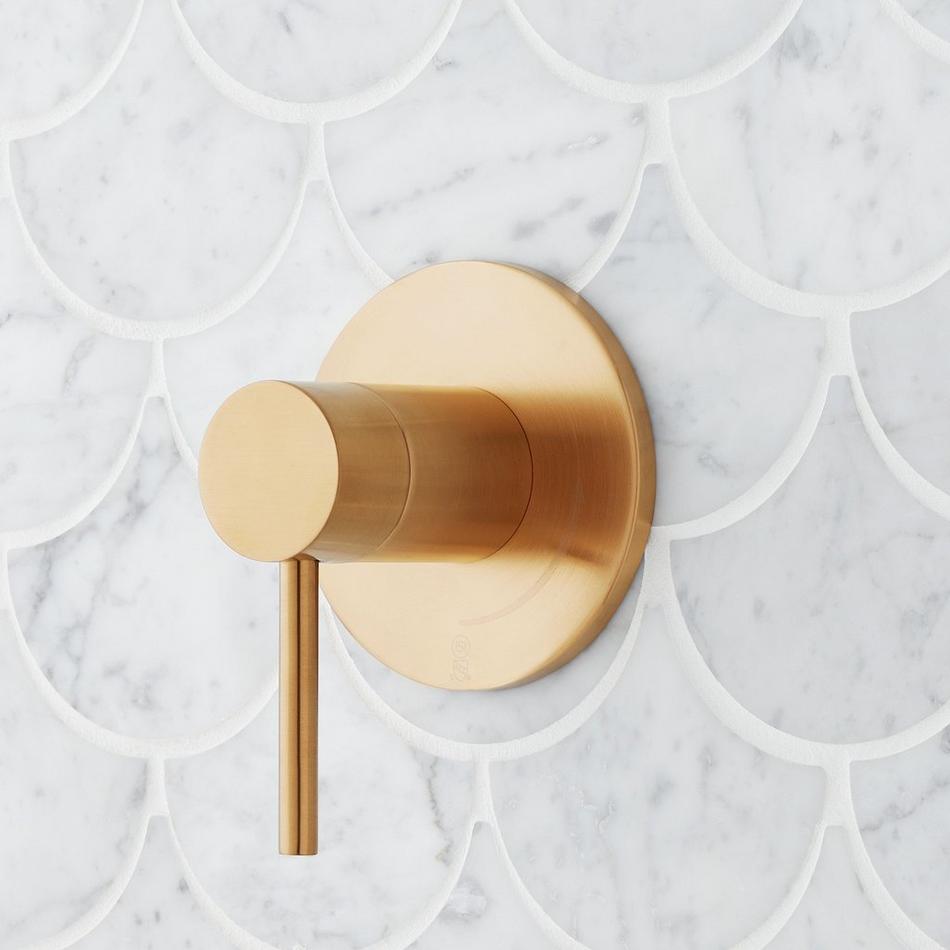 Lexia In-Wall Shower Volume Control Trim - Brushed Gold, , large image number 0
