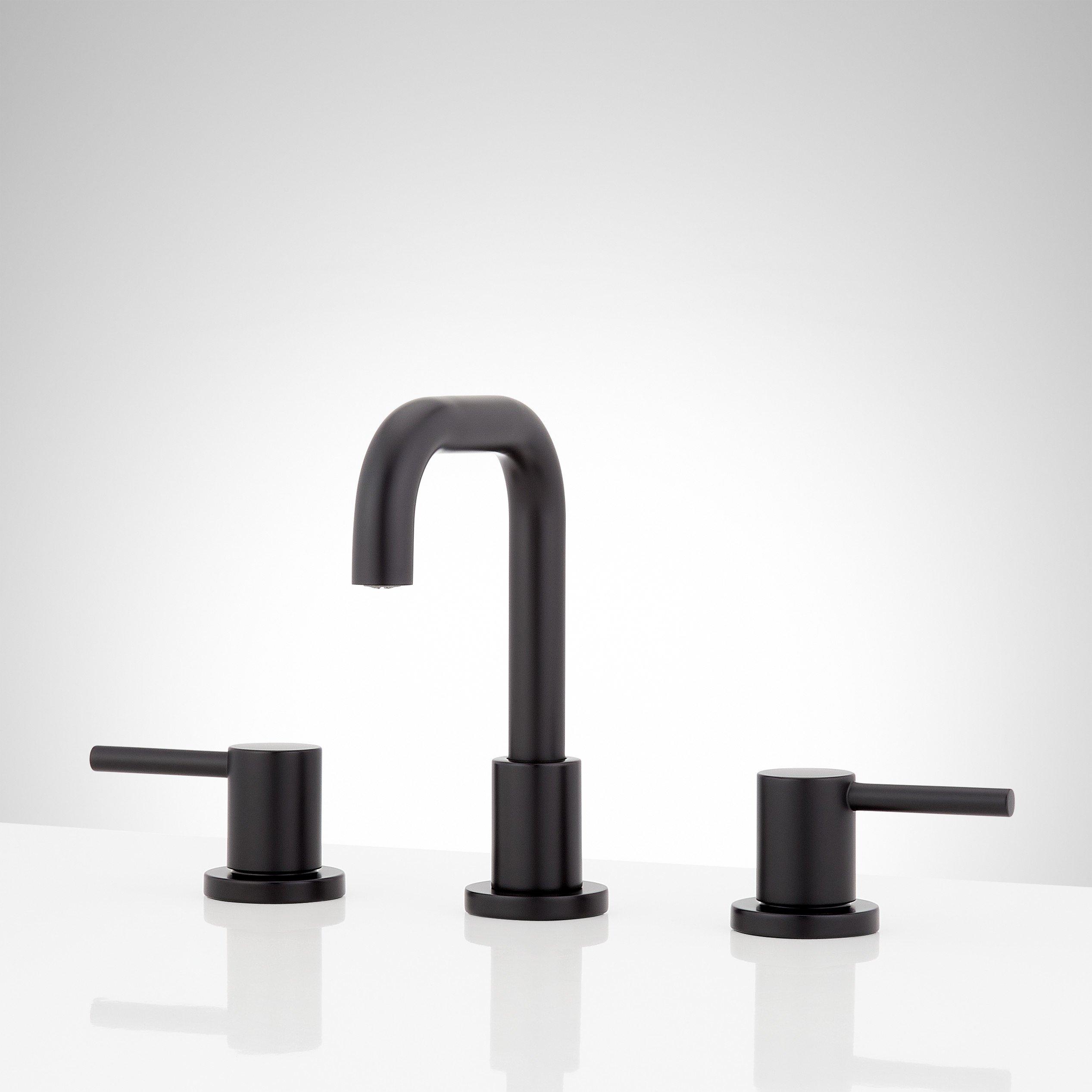 Lexia Widespread Bathroom Faucet - Matte Black | Signature Hardware