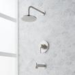 Lexia Pressure Balance Tub and Shower Set - Brushed Nickel, , large image number 0