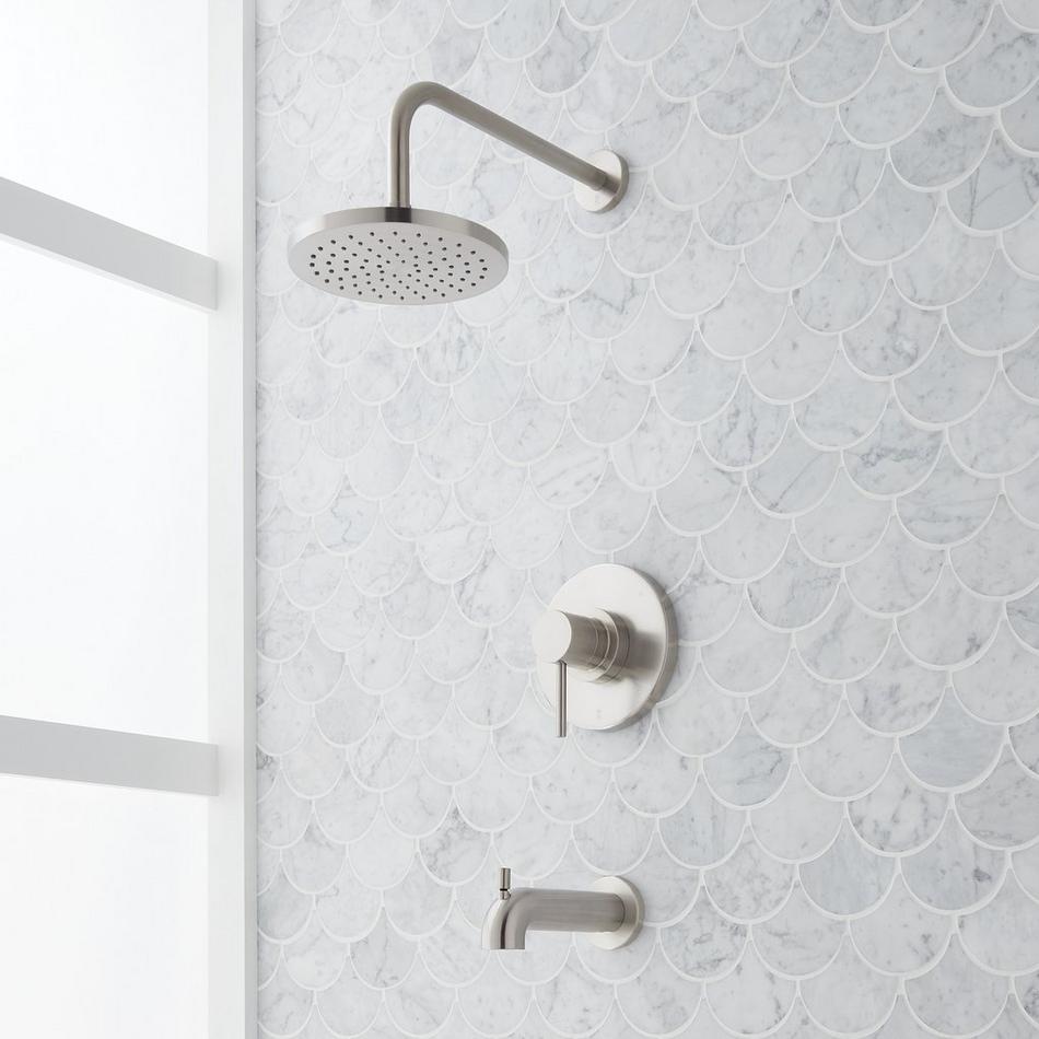 Lexia Pressure Balance Tub and Shower Set - Brushed Nickel, , large image number 0