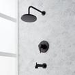 Lexia Pressure Balance Tub and Shower Set - Matte Black, , large image number 0