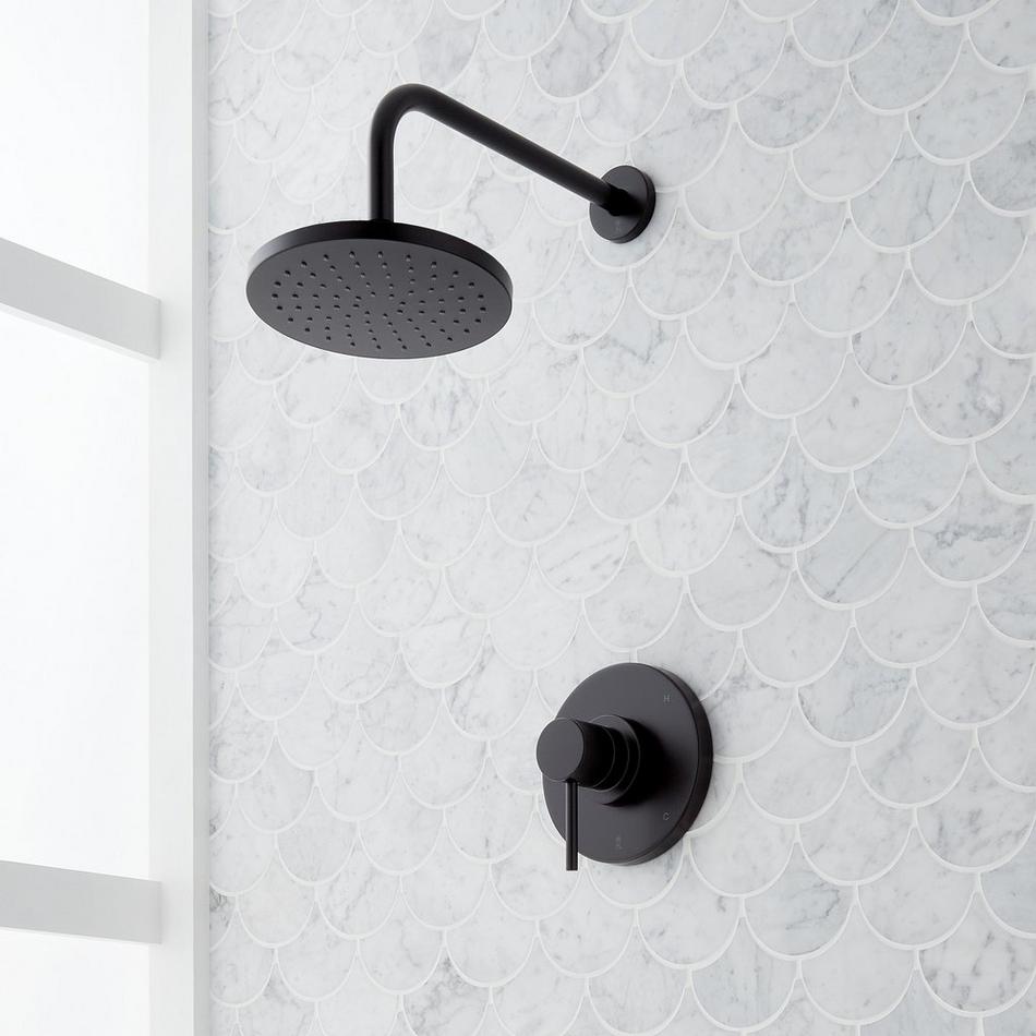 Lexia Pressure Balance Shower Set - Matte Black, , large image number 0