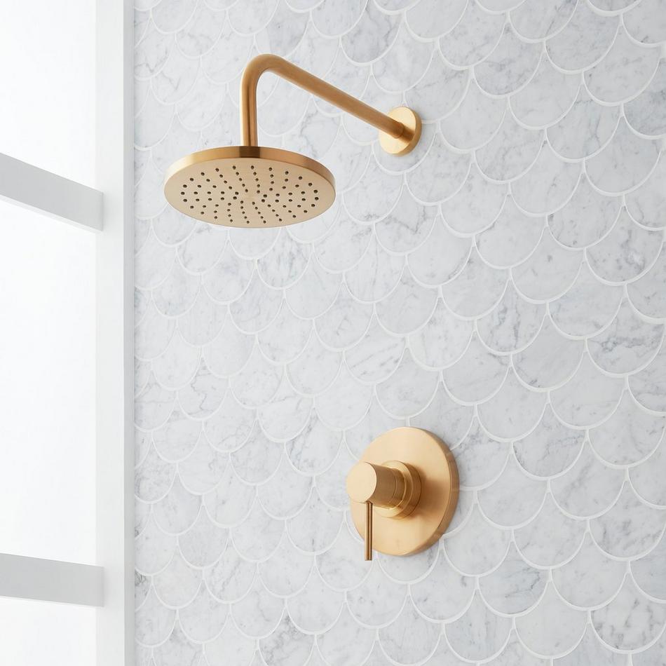 Lexia Pressure Balance Shower Set - Brushed Gold, , large image number 0