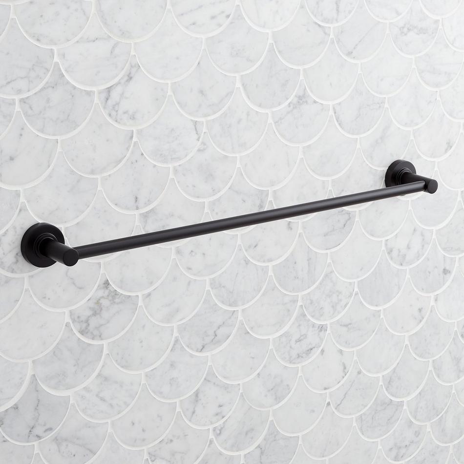 18" Lexia Towel Bar - Matte Black, , large image number 1