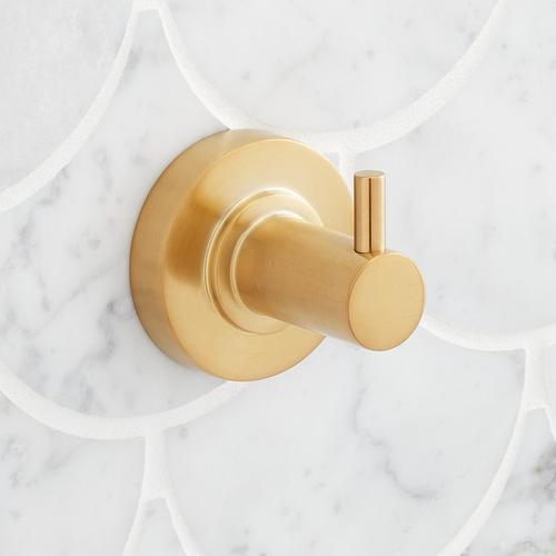 Lexia Robe Hook in Brushed Gold