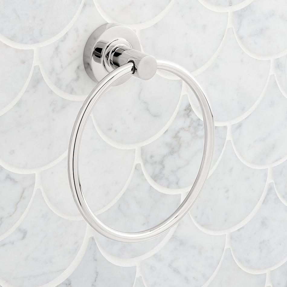 Lexia Towel Ring - Chrome, , large image number 1