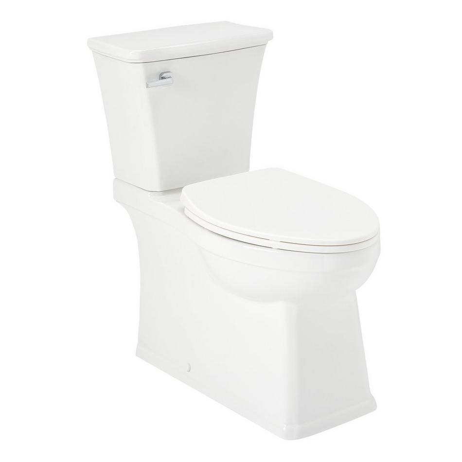 Benbrook Two-Piece Skirted Elongated Toilet - Chrome Tank Handle, , large image number 1