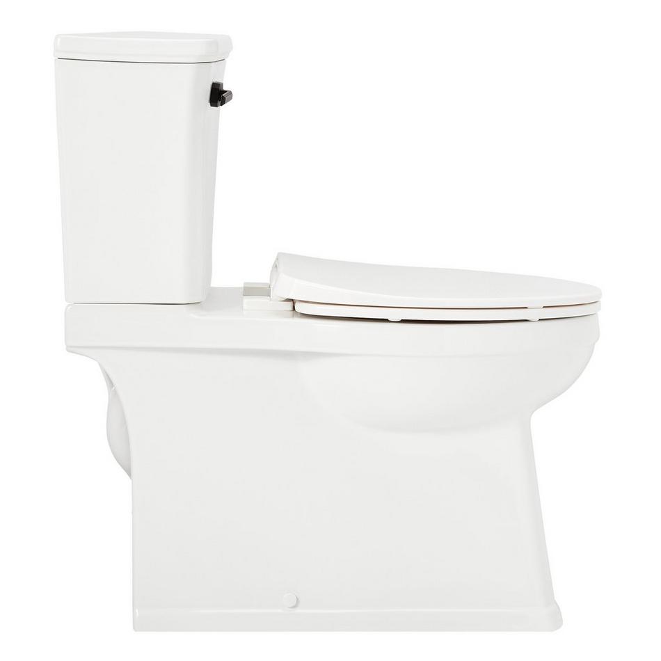 Benbrook Two-Piece Skirted Elongated Toilet - Matte Black Tank Handle, , large image number 3