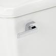 Benbrook Two-Piece Skirted Elongated Toilet With Heavy Duty Black Seat - Brushed Nickel Tank Handle, , large image number 5