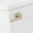 Benbrook Two-Piece Skirted Elongated Toilet With Heavy Duty Black Seat - Brushed Gold Tank Handle, , large image number 5