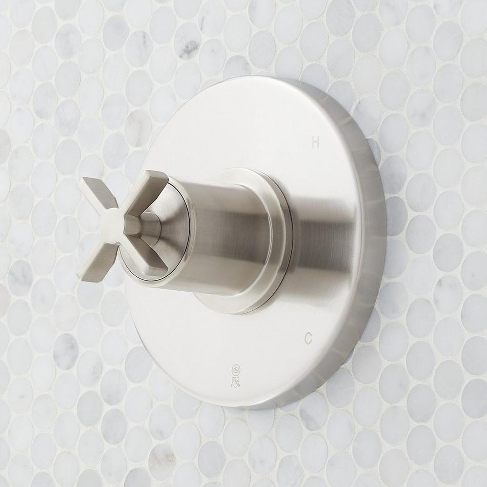 Vassor Pressure Balance Shower Trim and Rough-In Valve - Brushed Nickel, , large image number 0