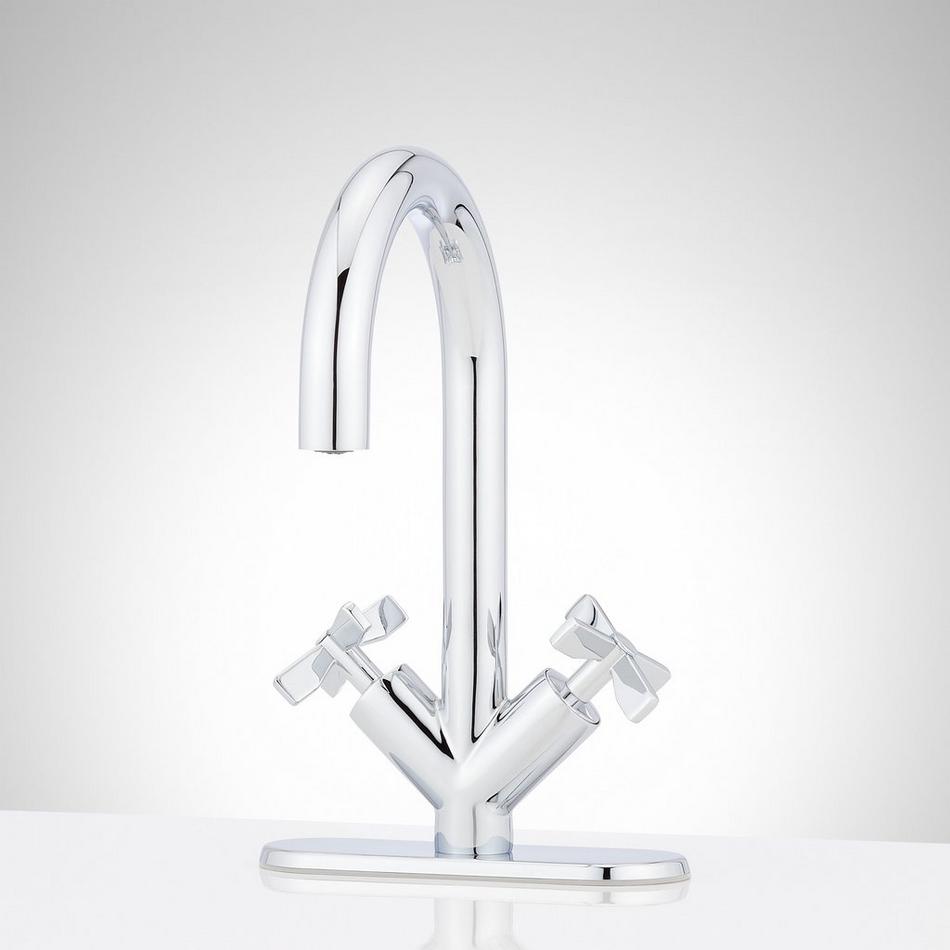 Vassor Single-Hole Bathroom Faucet - Chrome, , large image number 1
