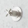 Vassor In-Wall Shower Diverter Trim and 1/2" Rough-In Valve - Brushed Nickel, , large image number 0