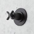 Vassor In-Wall Shower Diverter Trim and 3/4" Rough-In Valve - Matte Black, , large image number 0