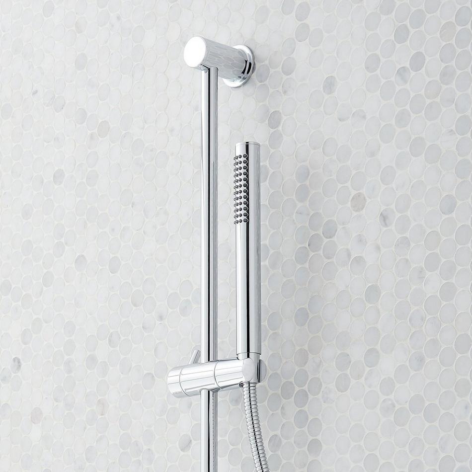 Vassor Pressure Balance Shower System with Slide Bar and Hand Shower - Chrome, , large image number 4
