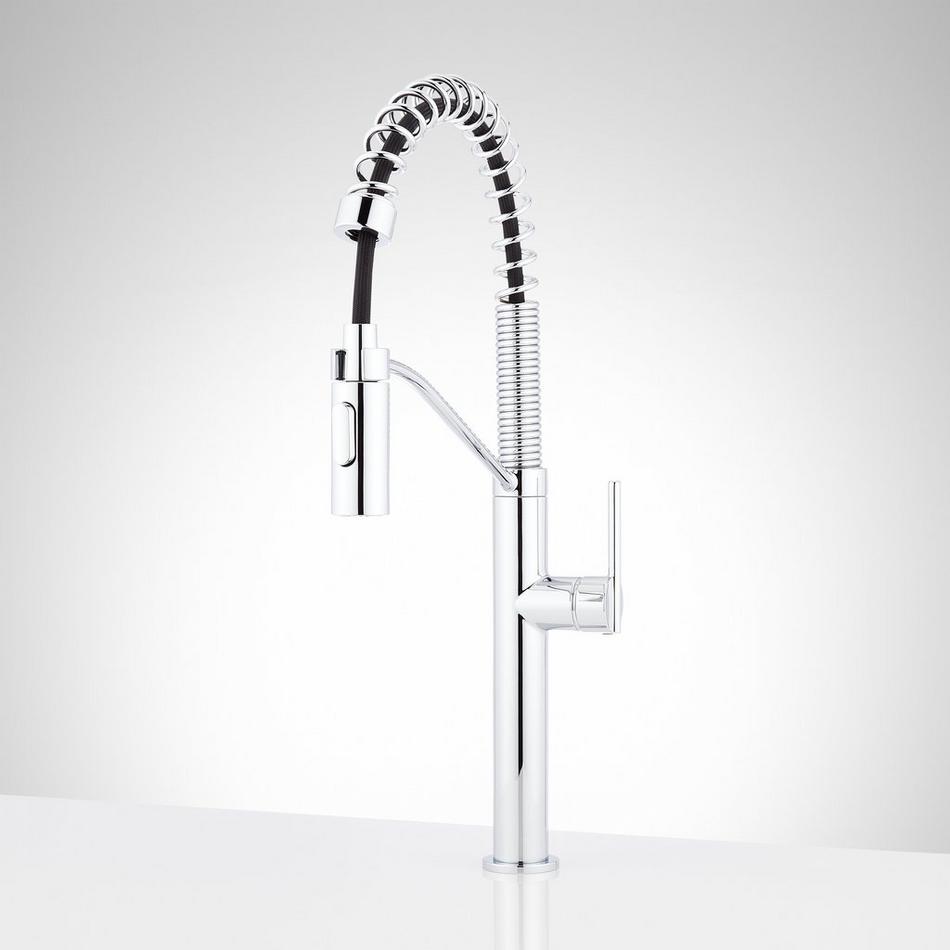 Eiler Single-Hole Kitchen Faucet with Pull-Down Spring Spout, , large image number 2