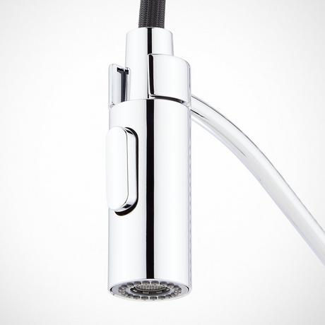 Eiler Single-Hole Kitchen Faucet with Pull-Down Spring Spout