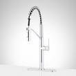 Eiler Single-Hole Kitchen Faucet with Pull-Down Spring Spout and Deck Plate, , large image number 2