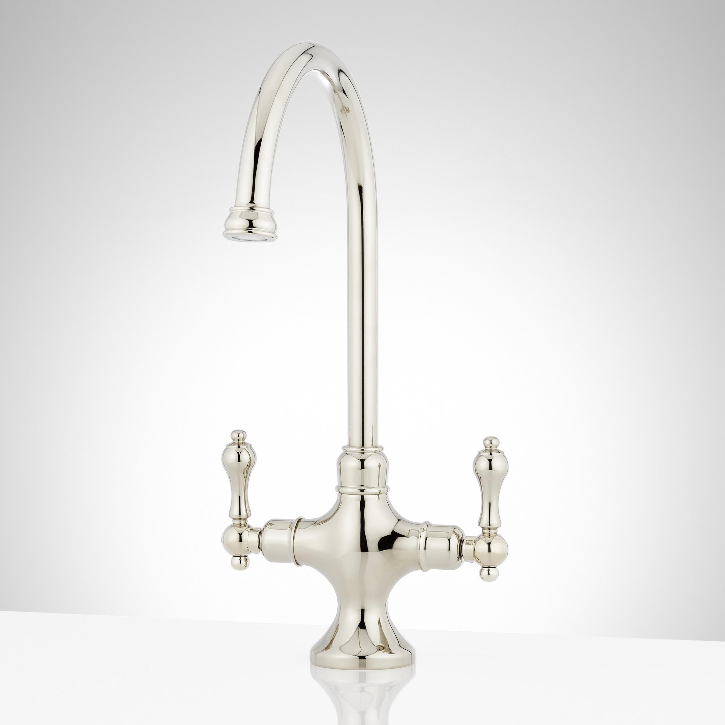 Isabel Single-Hole Gooseneck Bar Faucet | Signature Hardware