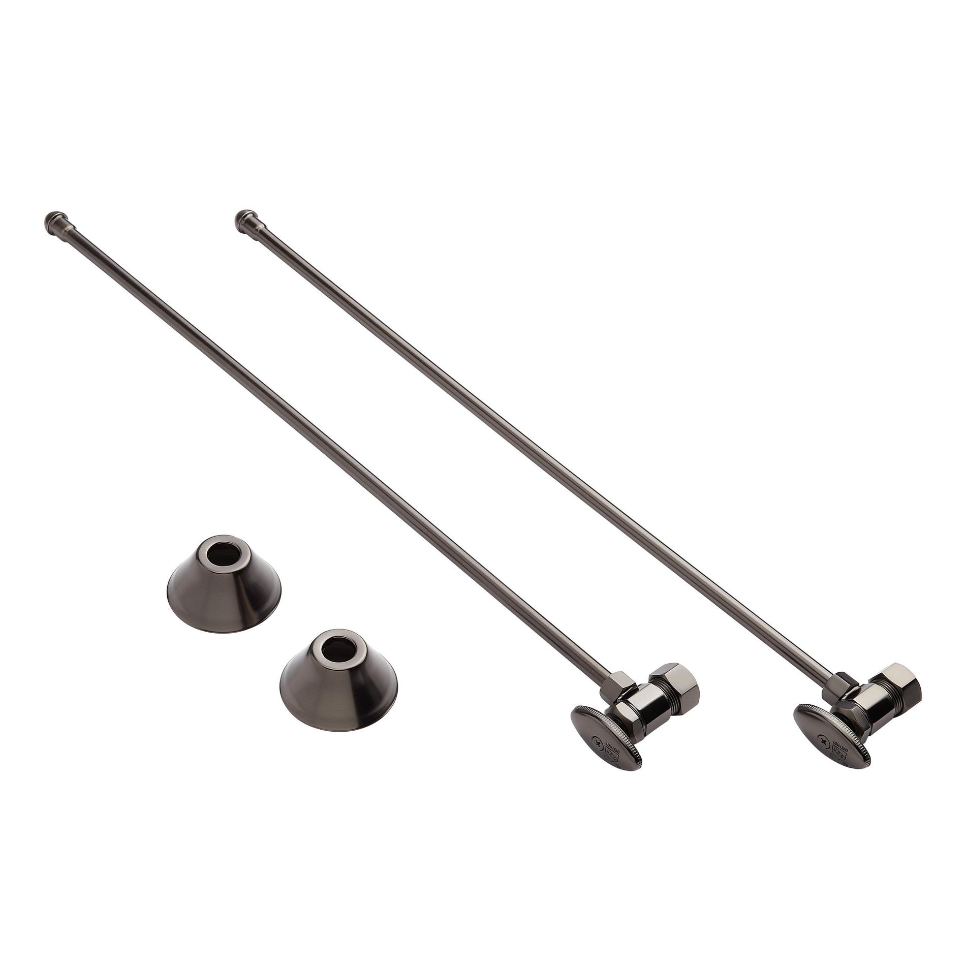 Bathroom Supply Kit with 5/8" OD X 3/8" OD Angle Stop | Signature Hardware