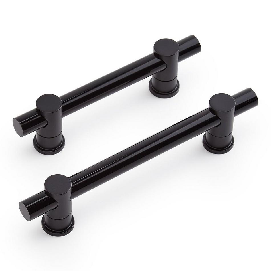 Clanora Acrylic Cabinet Pull - Black/Matte Black, , large image number 1