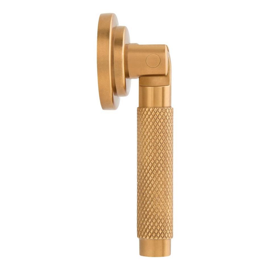 Arles Brass Knurled Drop Pull - Vintage Brass, , large image number 2