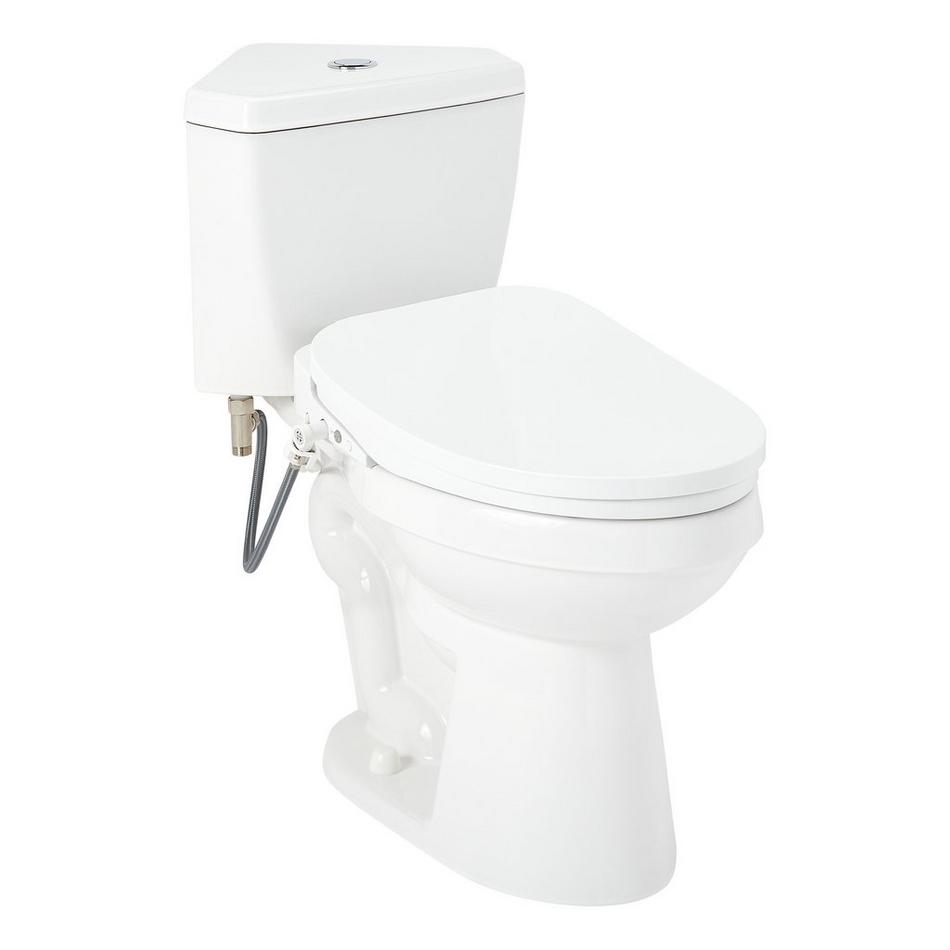 Eastpointe Corner Toilet with Bidet Seat, , large image number 1