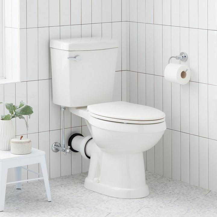 How to install a rear outlet toilet - Waycross Two-Piece European Rear Outlet Toilet