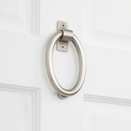 Oval-Shaped Brass Door Knocker