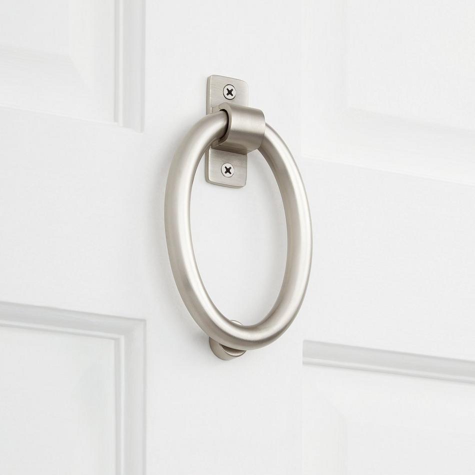 Oval-Shaped Brass Door Knocker, , large image number 0