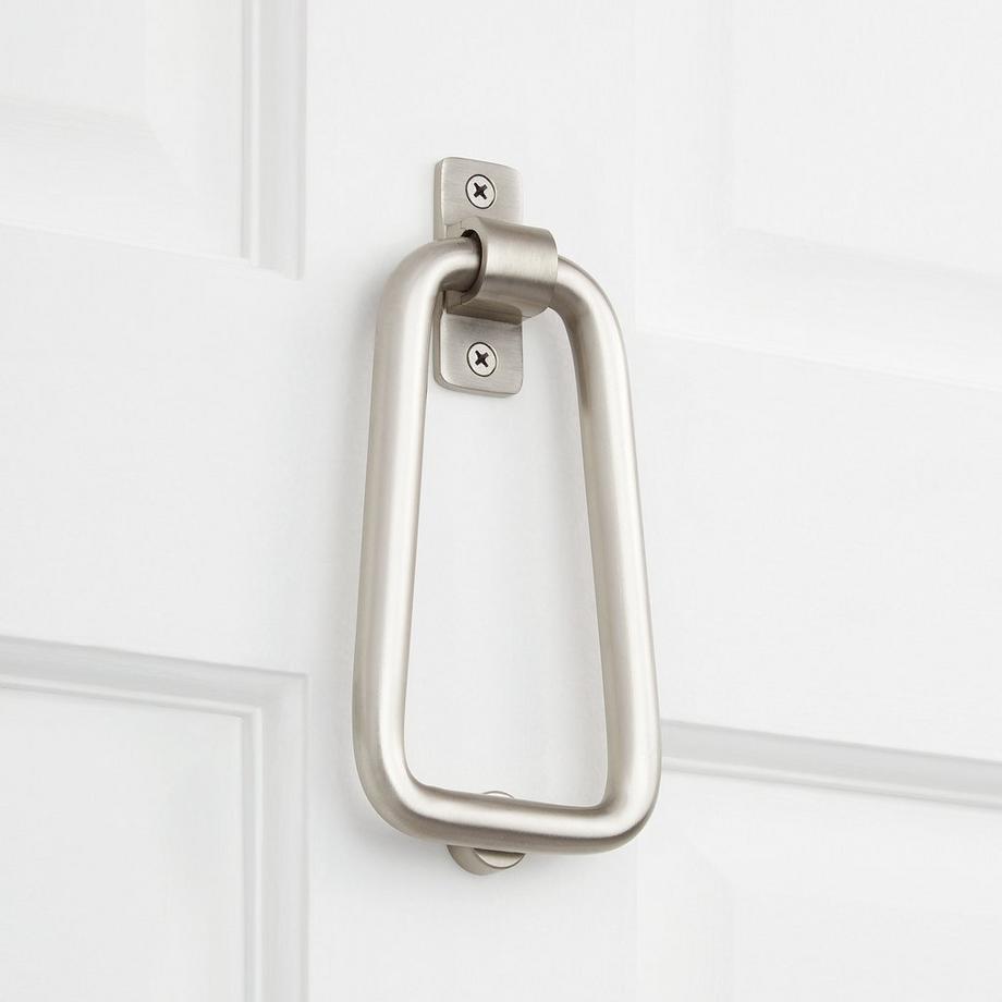 Mission Iron Door Knocker Black Powder Coat Signature Hardware