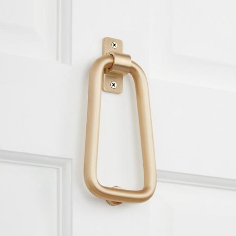 Bell-Shaped Brass Door Knocker