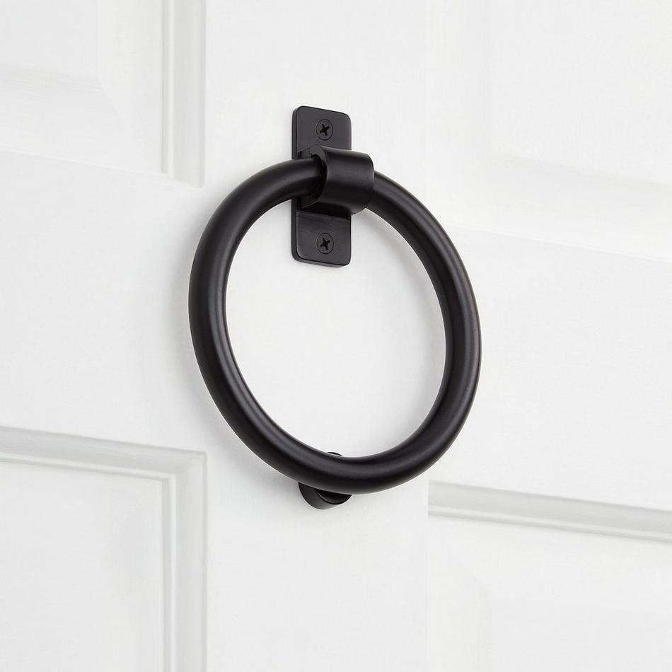 Circle Ring Brass Door Knocker, , large image number 0