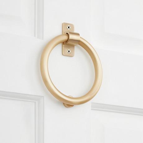 Circle Ring Brass Door Knocker